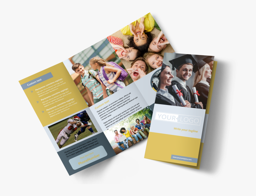School Event Brochure Template Preview, HD Png Download