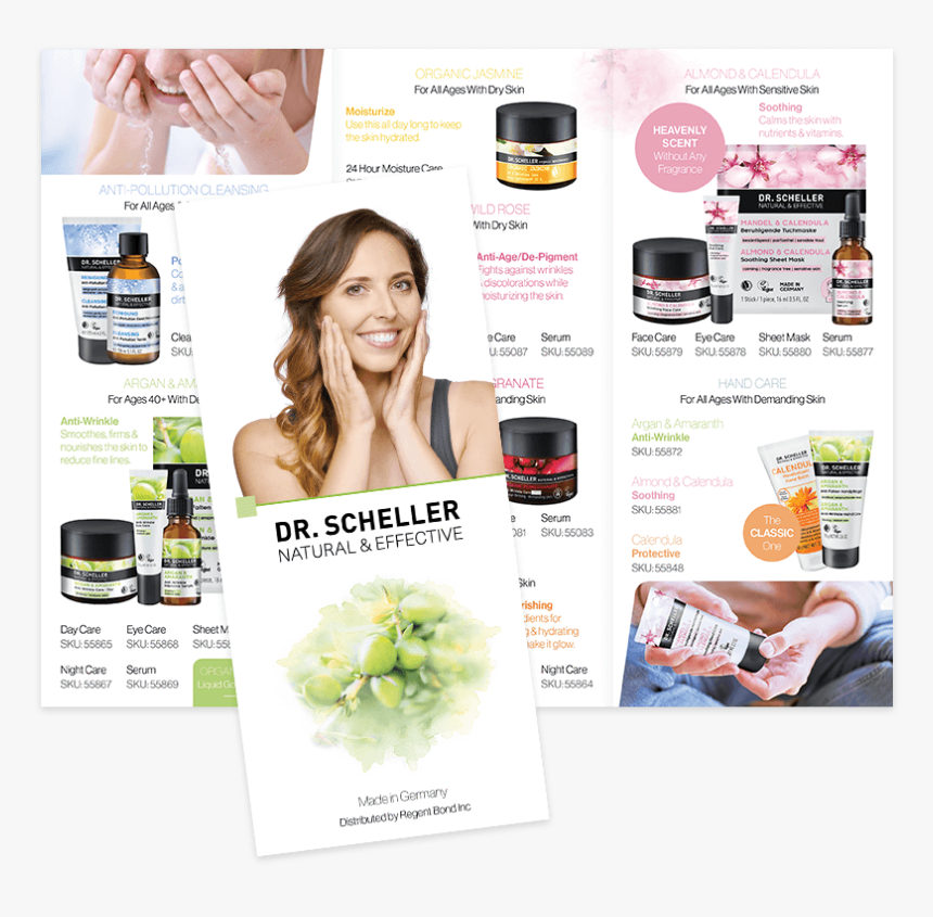 Skin Care Products Trifold Brochure, HD Png Download