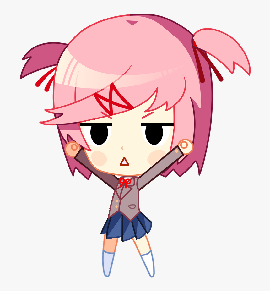 Doki Doki Literature Club Chibi, HD Png Download