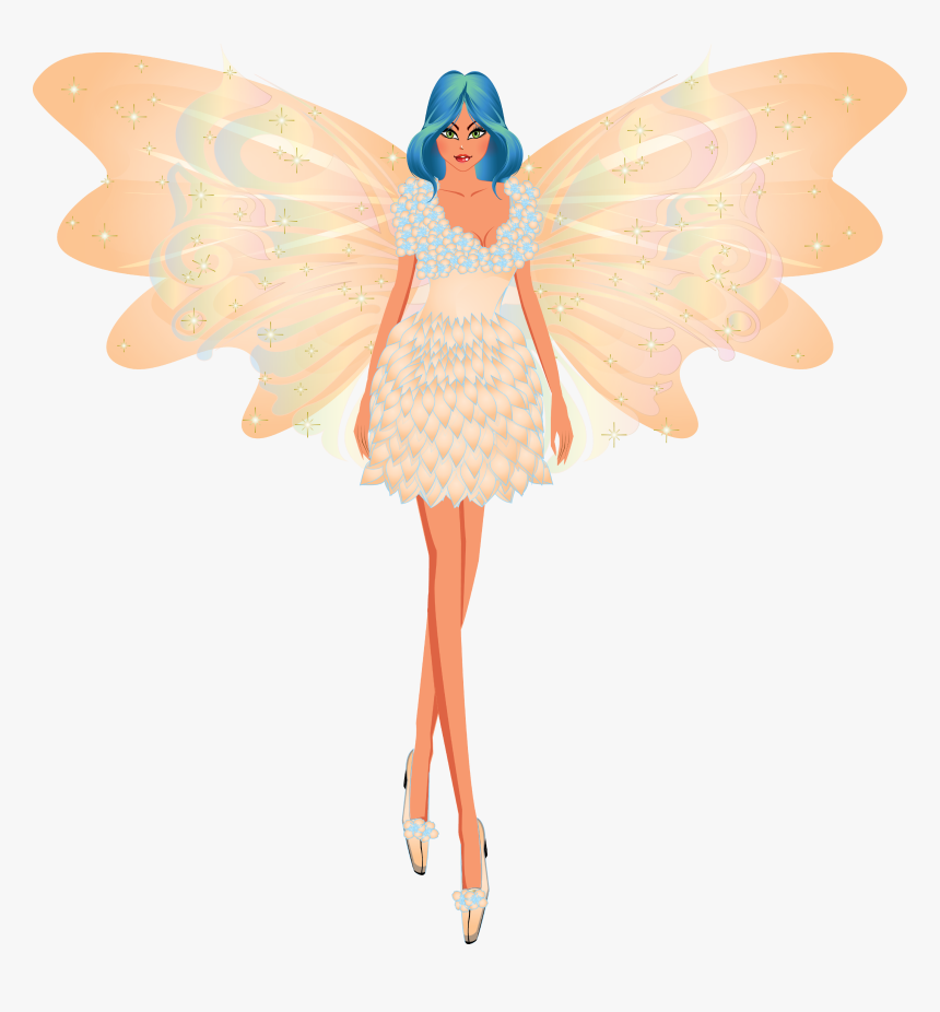 And Digital Paper Fairies Clip Art Fairiesfairy - Fairy, HD Png Download