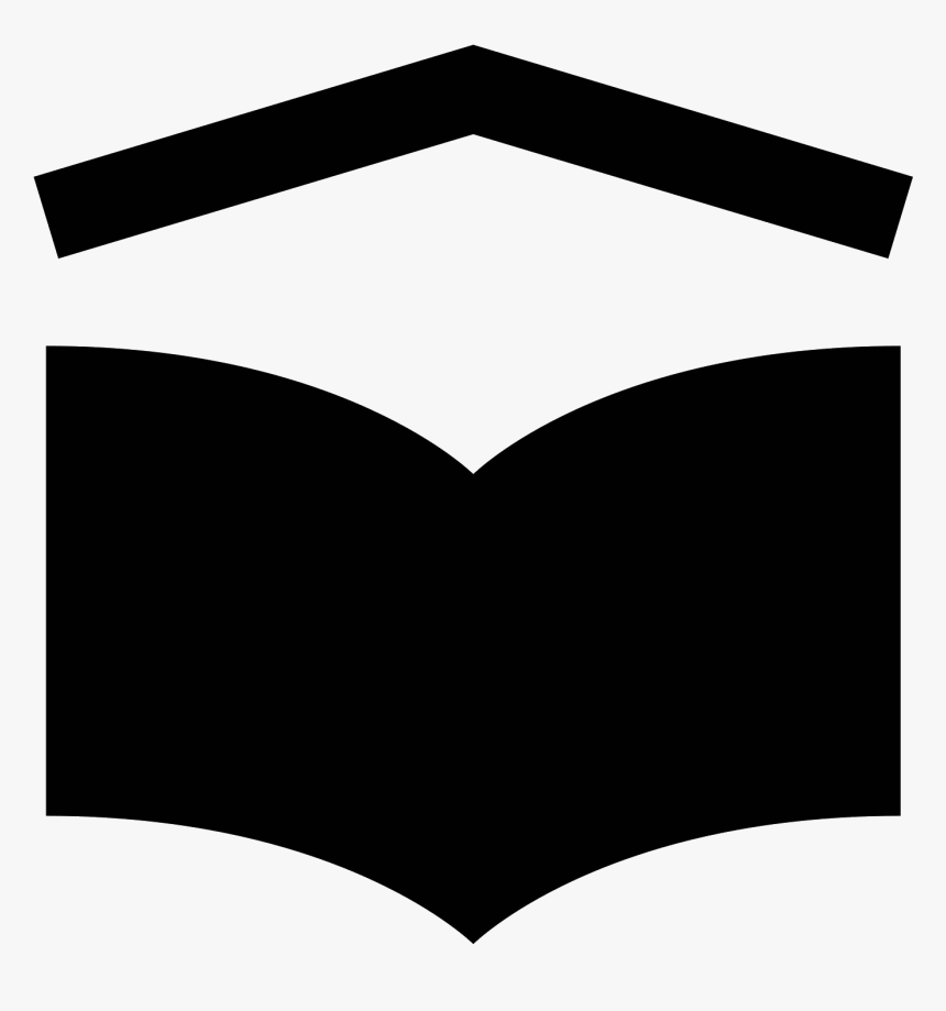 A School Symbol Is Shown With An Open Book And On Top, HD Png Download