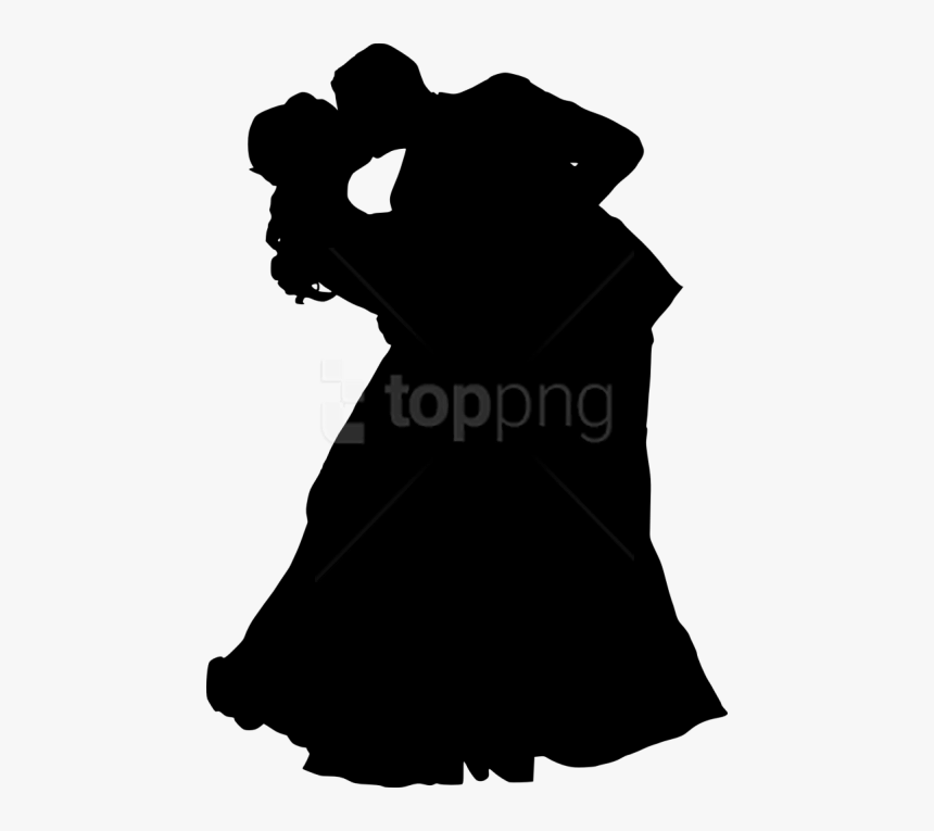 Free Png Bride And Groom Silhouette Png - Bride And Groom Silhouette Png, Transparent Png