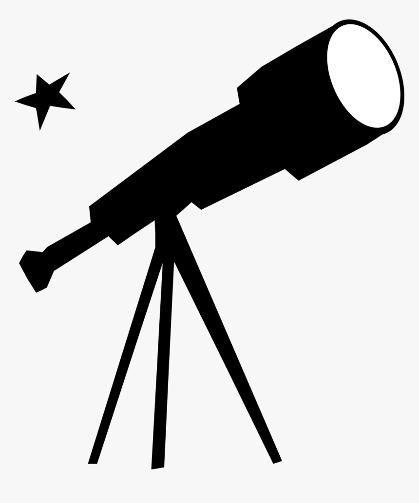 Telescope Black And White, HD Png Download