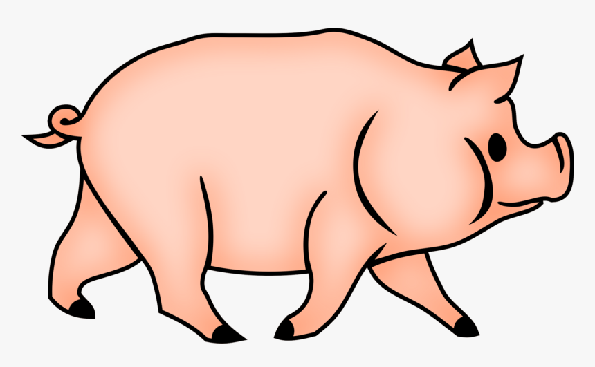 Wildlife,neck,domestic Pig - Cerdos Conncara De Simio Dibujo, HD Png Download