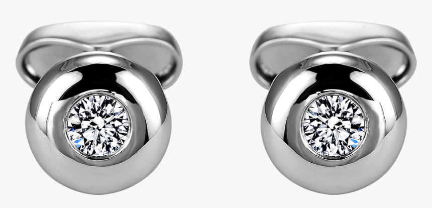 Solitaire Diamond Cufflinks, HD Png Download
