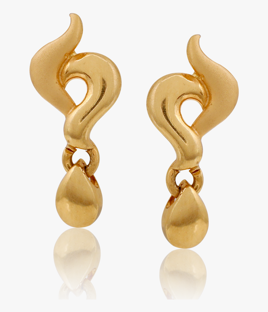 Twirling Gold Wave Earrings - Earrings, HD Png Download