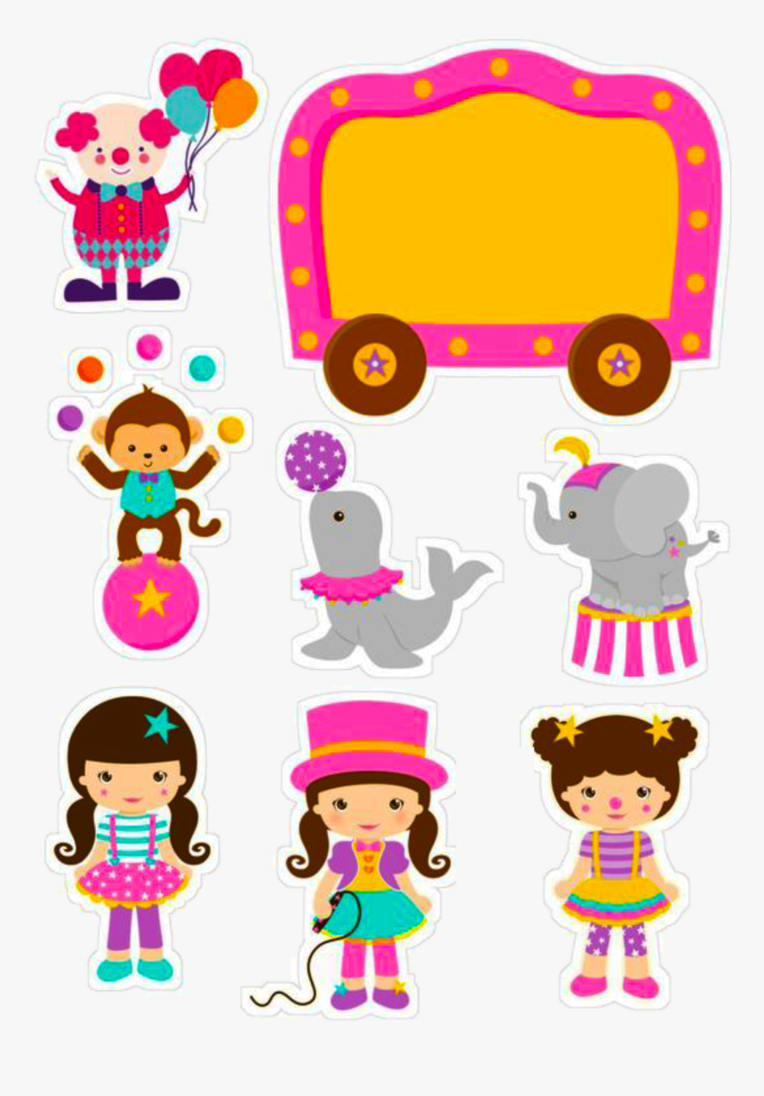 Circo Topo De Bolo Png - Animales De Circo Para Imprimir, Transparent Png