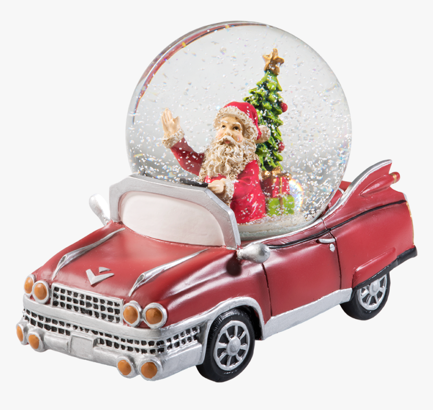 Snow Globe Christmas Trip - Antique Car, HD Png Download