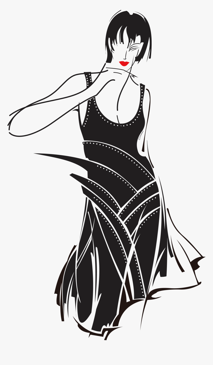 Fashion Illustration Sketch - Fashion Vector, HD Png Download