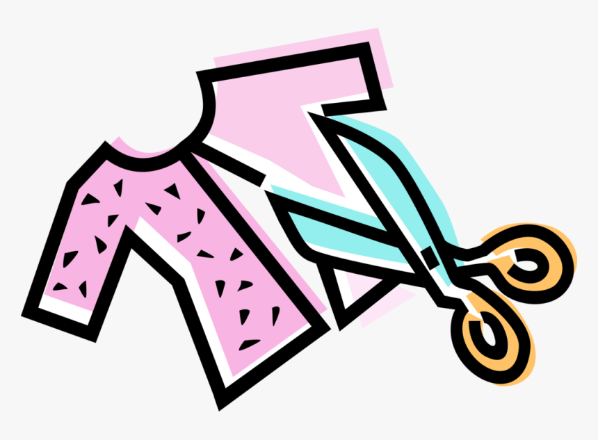 Vector Illustration Of Fashion And Garment Industry - Linha Costureira Png Vetor, Transparent Png