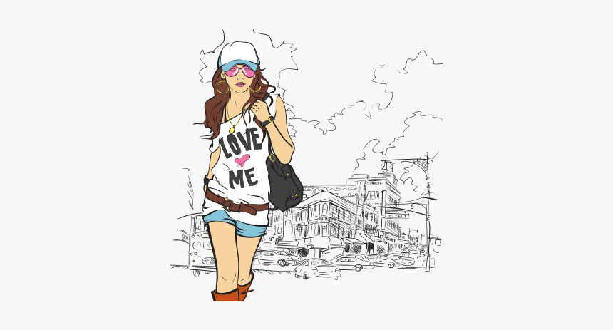 Collection Of Free Vector Girl Fashion - Para Los Que Quieren Ver Mi Caida, HD Png Download