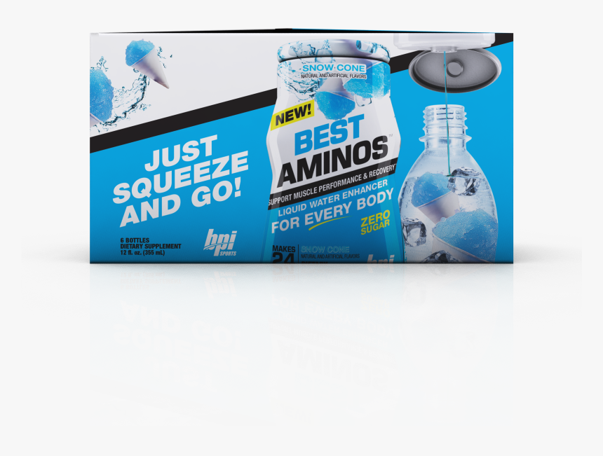 Bpi Sports Best Aminos Liquid Water Enhancer, Snow, HD Png Download