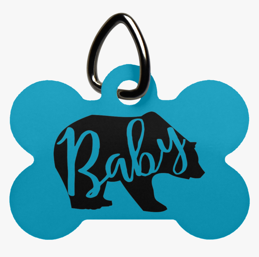 Baby Bear Dog Bone Pet Tag- Pets, HD Png Download