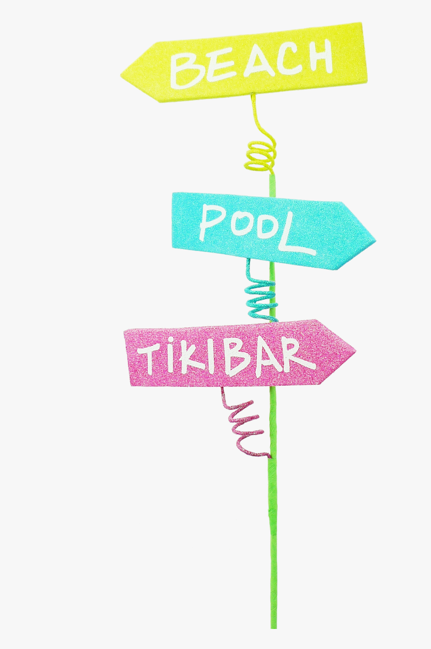 Beach Pool Tiki Bar Sign Spray - Lilac, HD Png Download