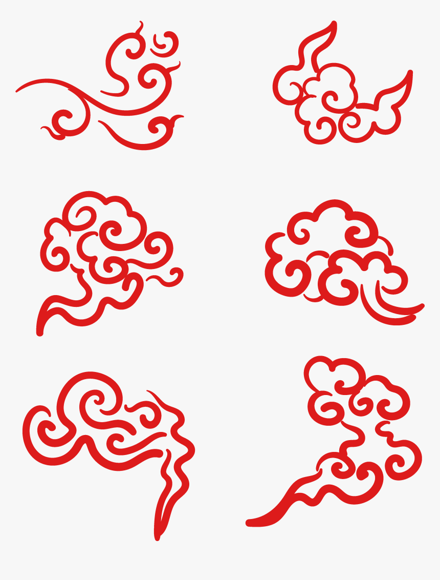 Red Vector Minimalist Chinese Style Png And Image - Vector Graphics, Transparent Png