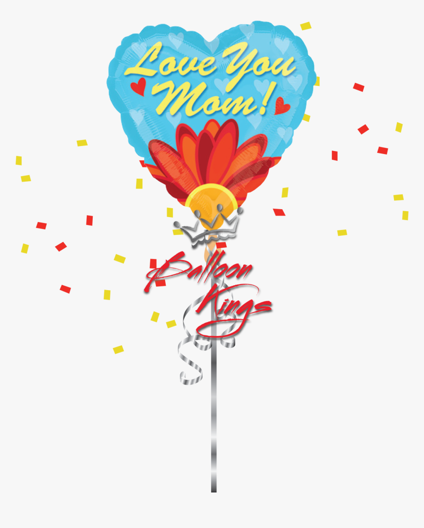 Love You Mom Daisy - Get Well Soon Yellow Balloons, HD Png Download