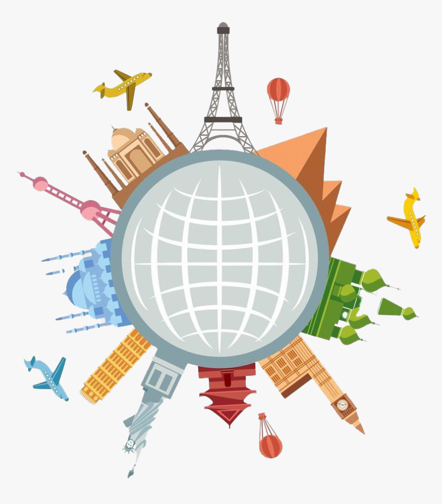 Earth Travel World Png Free Download - Plan Around The World, Transparent Png