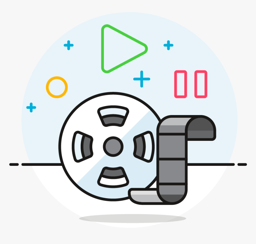 30 Movie Film Roll - Circle, HD Png Download