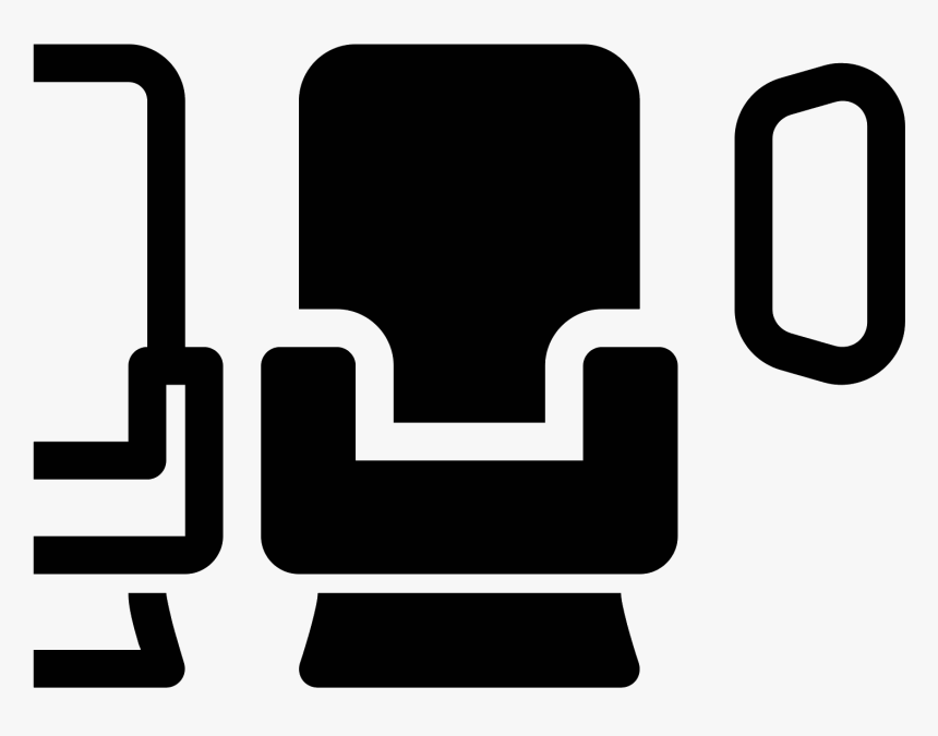 Aircraft Seat Window Filled Icon - Window Seat Png, Transparent Png