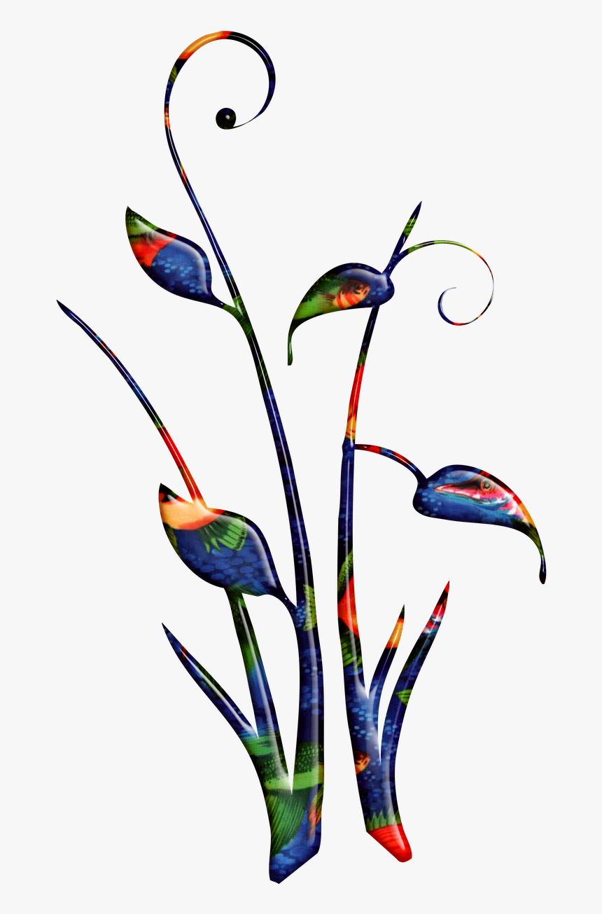 Black And White Tall Flowers Clipart, HD Png Download