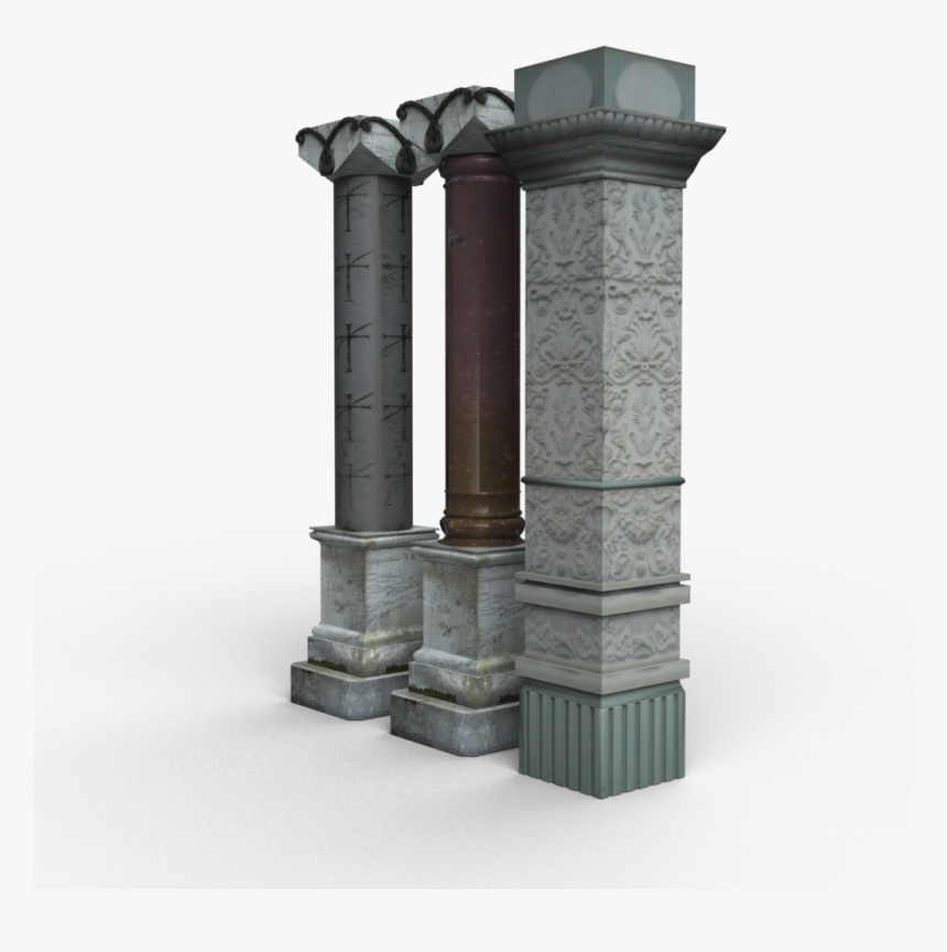 Columns 1 Columns 1 Rb - Stone Pillar Design, HD Png Download