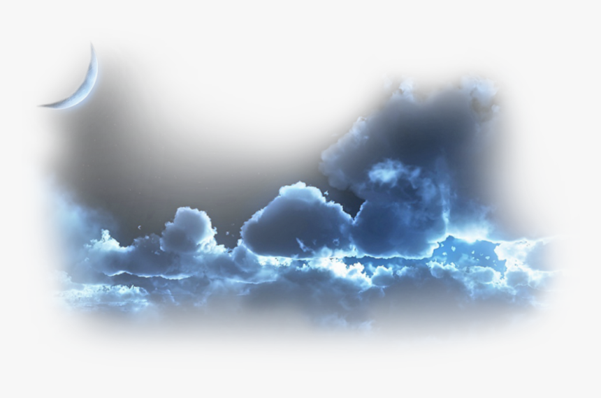 Night Skies, Moon, Nocturne, Stickers, Sky, Night Time, - Clouds During Night Time, HD Png Download