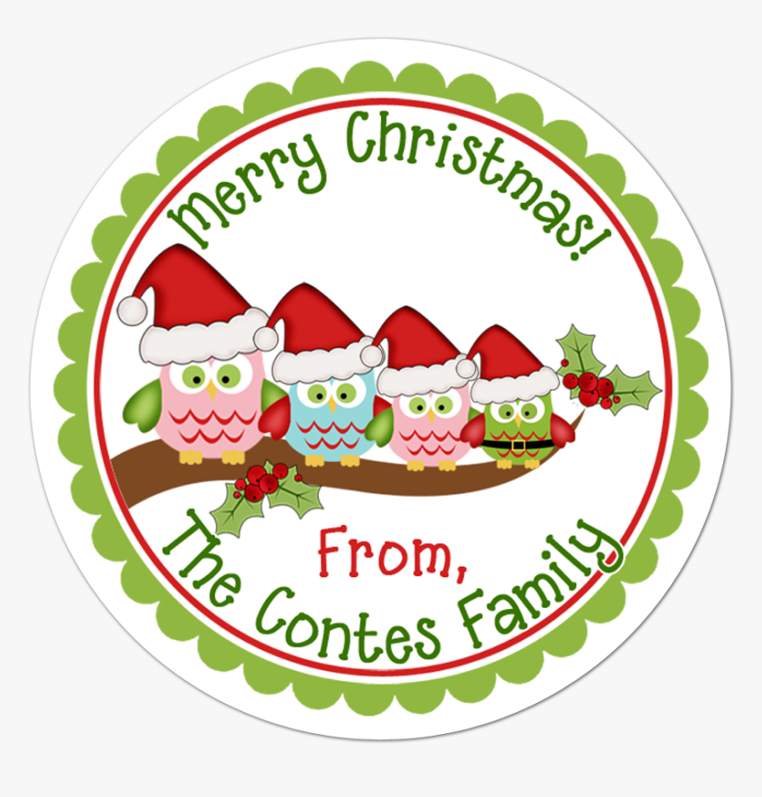 Owl Family Personalized Sticker Christmas Stickers - Vector License Agreement Grunge Stamp, HD Png Download