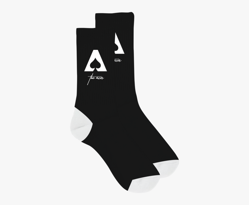 Logo Black/white Socks - Sock, HD Png Download