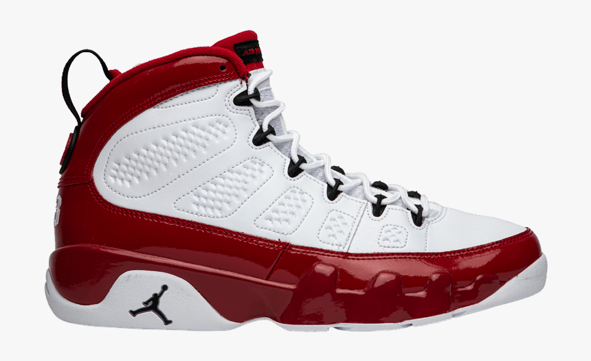 red and white jordans 9