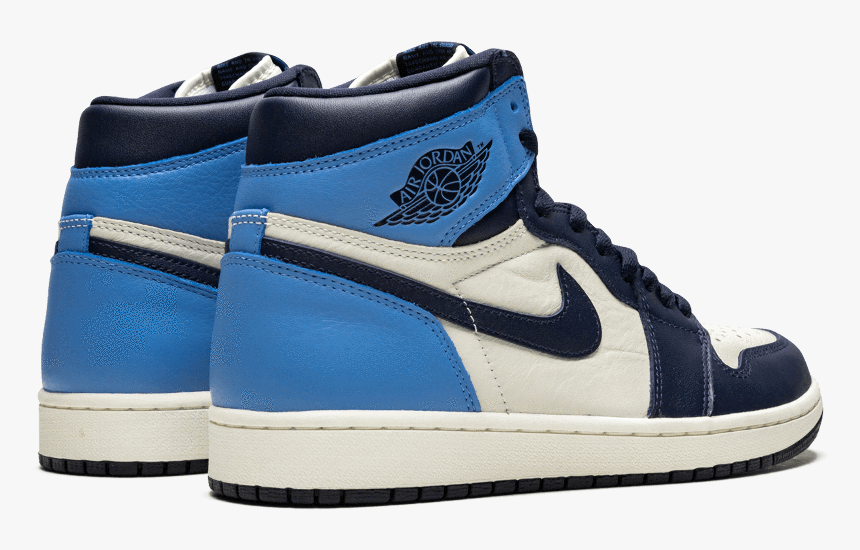 Air Jordan 1 Retro High Unc - Jordan 1 Retro High Obsidian, HD Png Download