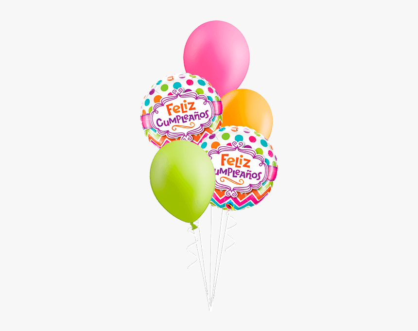 Bouquet De Globos Feliz Cumpleaños Chevron - Party Supply, HD Png Download