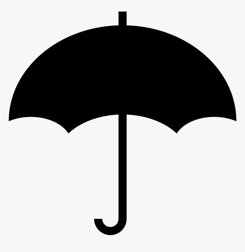 Drawing Umbrella Black - Keep Away From Water Symbol, HD Png Download