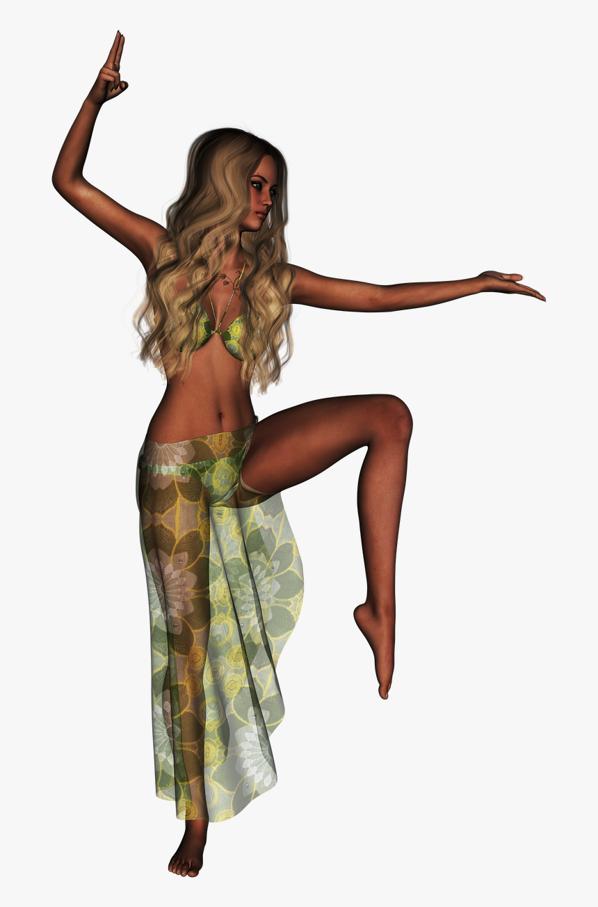 Modern Female Character Art Bikini, HD Png Download