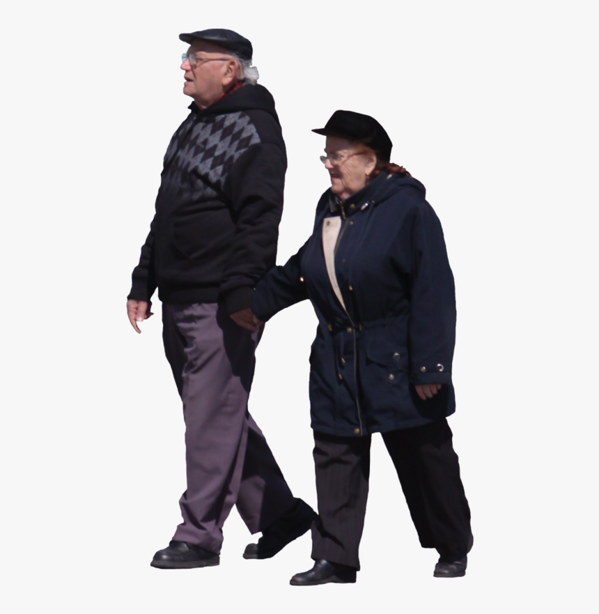 People Png - Old People Walking Png, Transparent Png