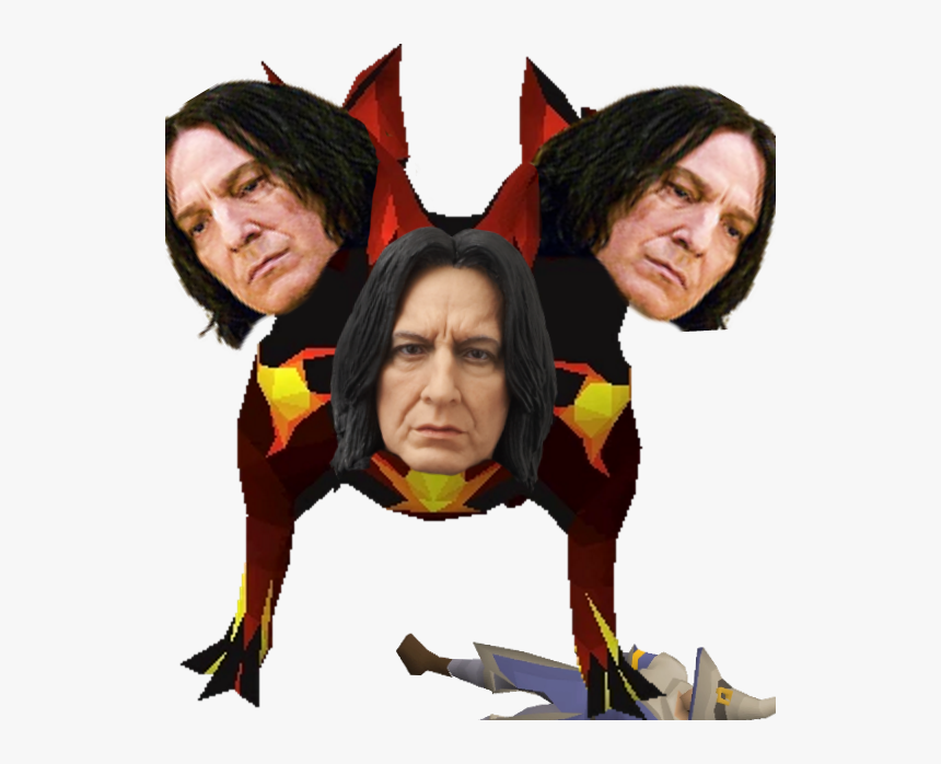 Hot Harry Potter Severus Snape Professor Short Black - Cerberus Snape, HD Png Download