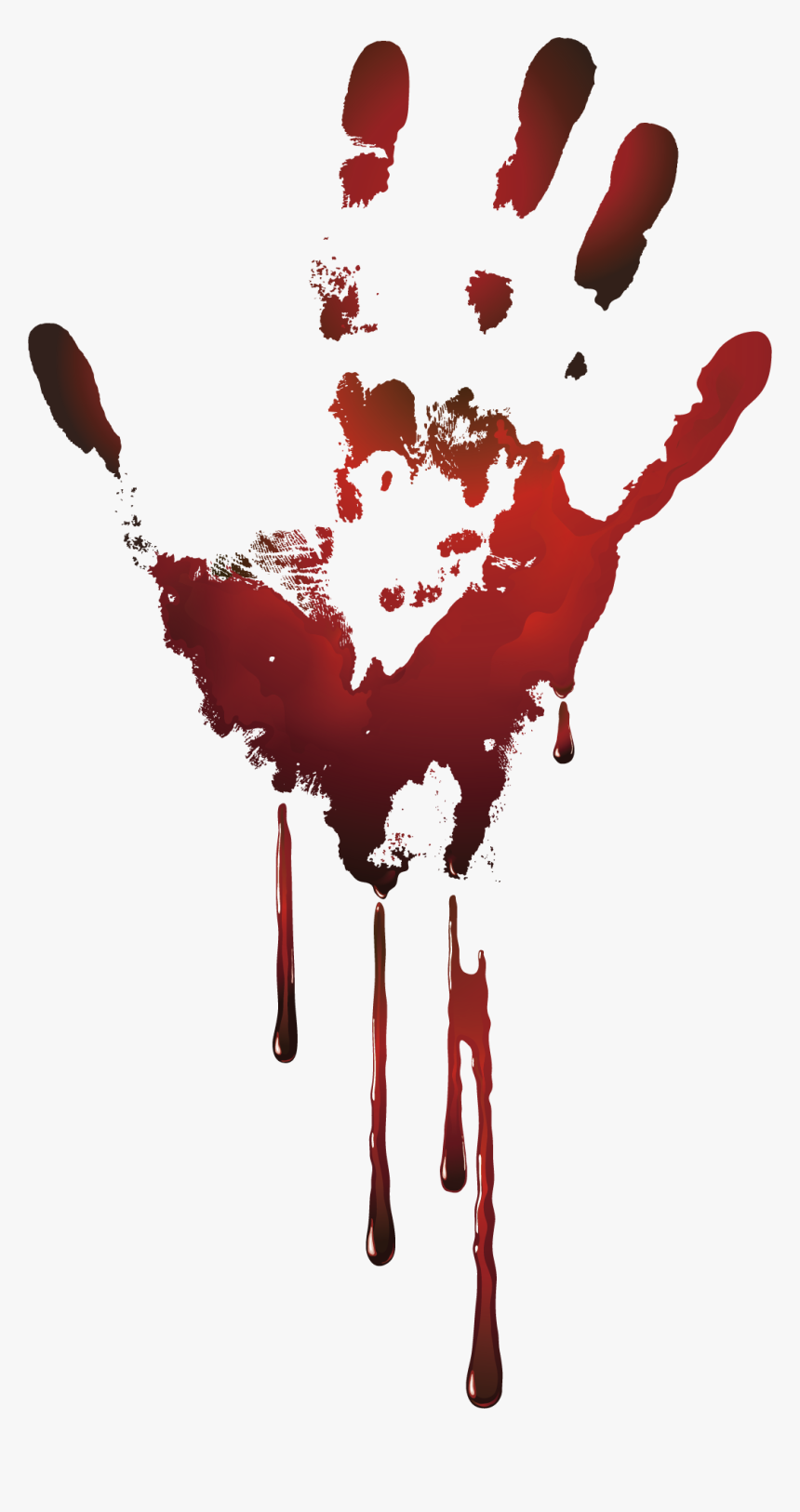 Bloody Hand Png, Transparent Png