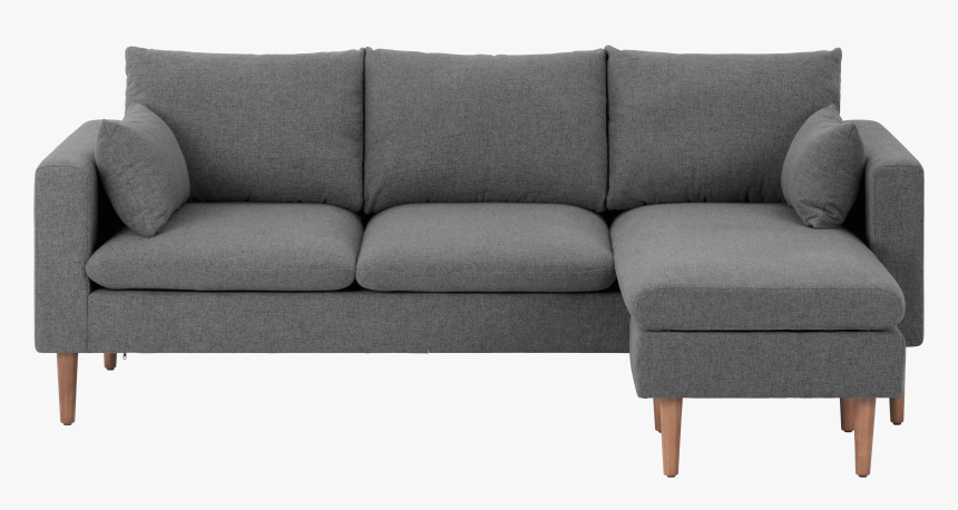 Grey L Shape Couch, HD Png Download
