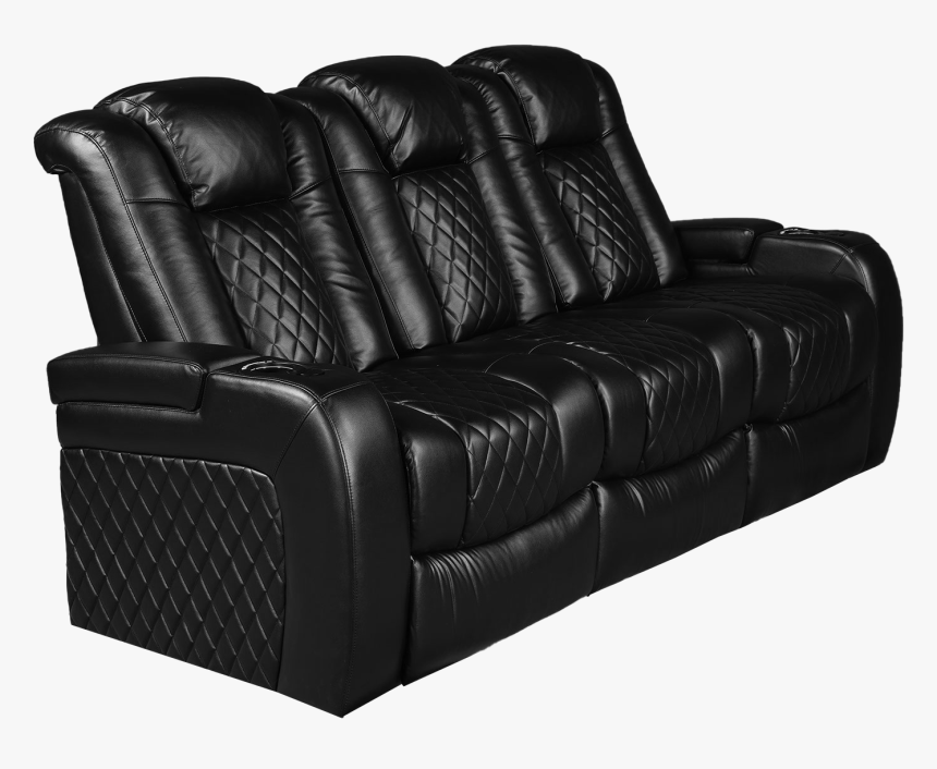 Picture Of Pinnacle Black Sofa W/phr 
 Title Picture - Recliner, HD Png Download