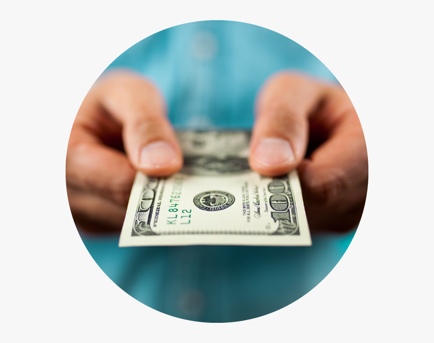 Handing Money To You - 100 Dollar Bill, HD Png Download