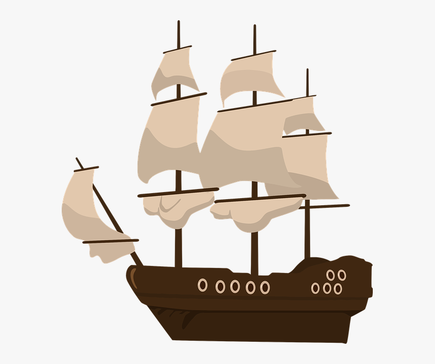 Pirate Boat Clip Art, HD Png Download