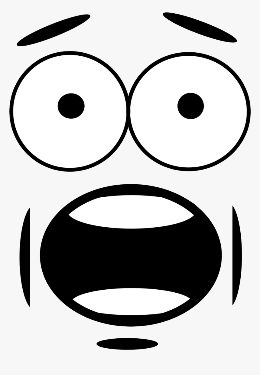 Cute Outline Face Art Emoji Transparent Background - Outline Image Of Emoji, HD Png Download