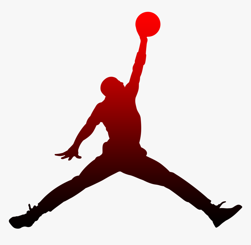 Red Jordan Logo Clipart - Logo Michael Jordan, HD Png Download