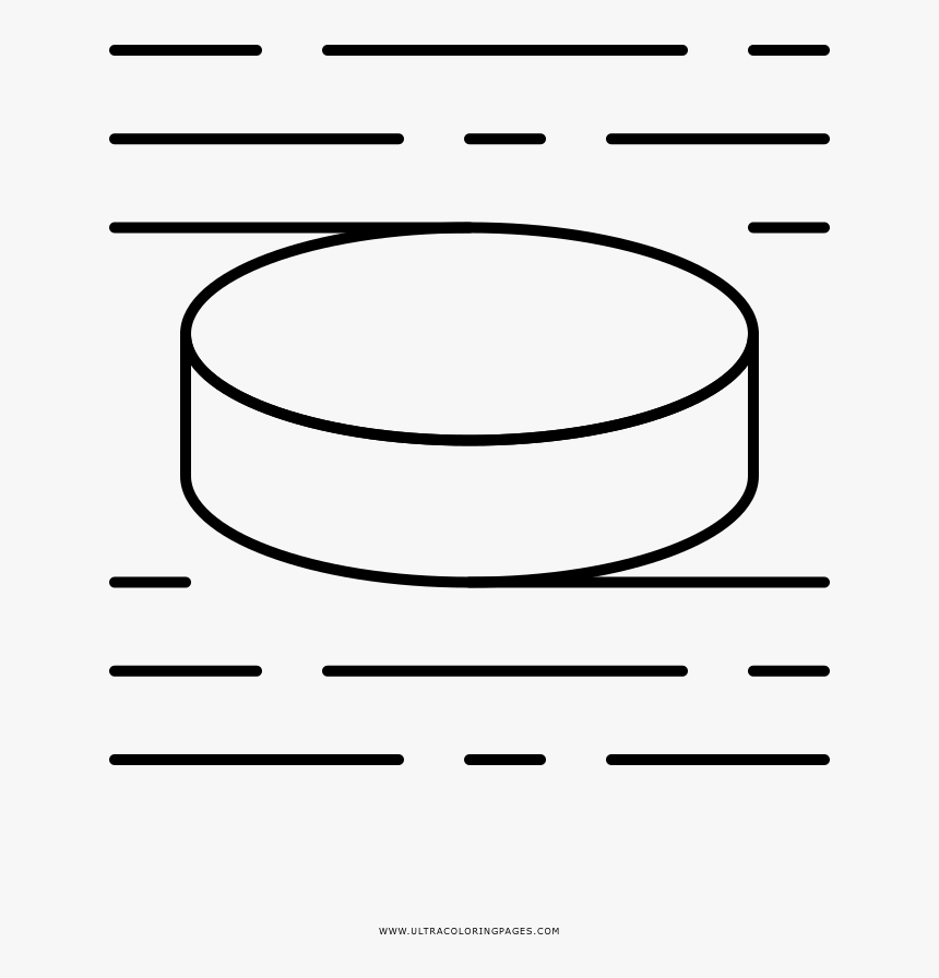 Hockey Puck Coloring Page - Circle, HD Png Download