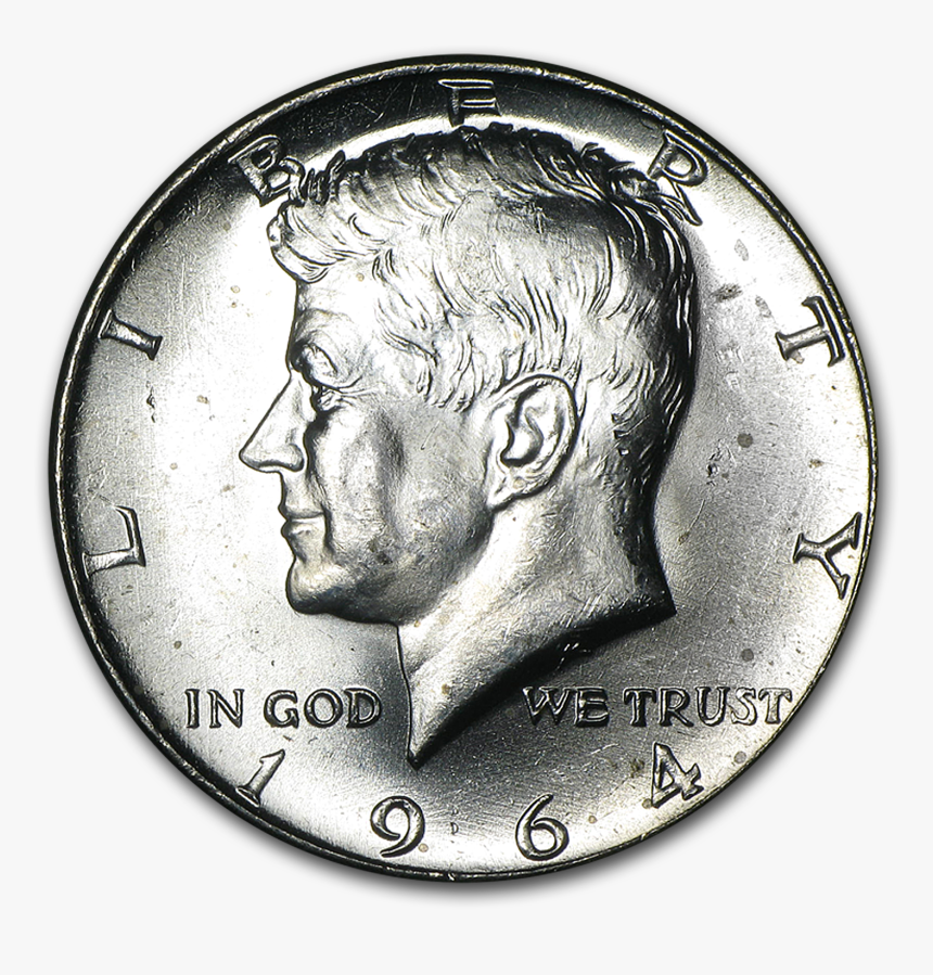 Kennedy Half Dollar 1964 In Bag Cheap, HD Png Download