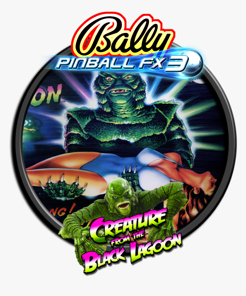 Creature From The Black Lagoon Pinball Art, HD Png Download