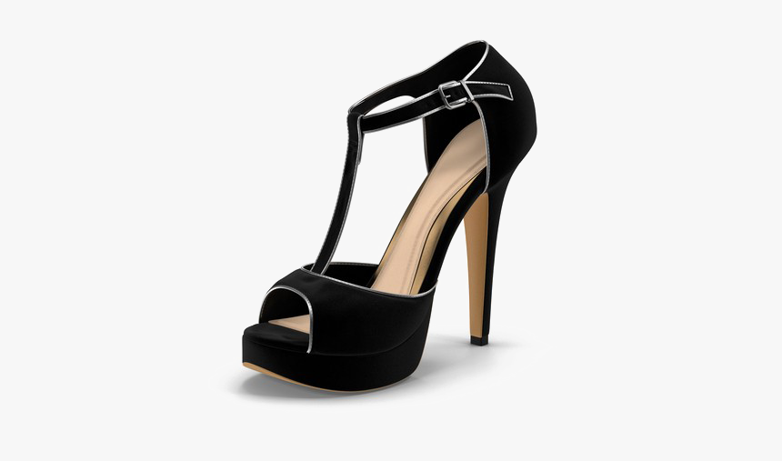 Black Heels Transparent Images - Basic Pump, HD Png Download