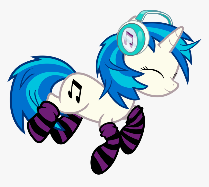 Uxyd, Clothes, Cute, Cutie Mark, Dj Pon-3, Eyes Closed, - Vinyl Scratch In Socks, HD Png Download