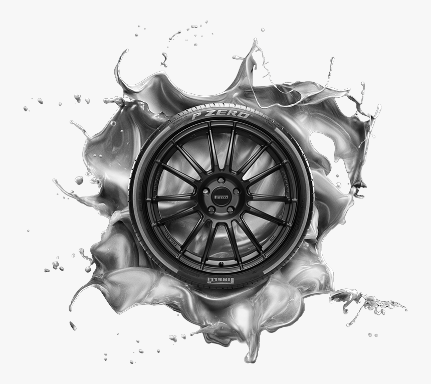 Pirelli - Tire Sketch - Pirelli Tire Transparent Background, HD Png Download