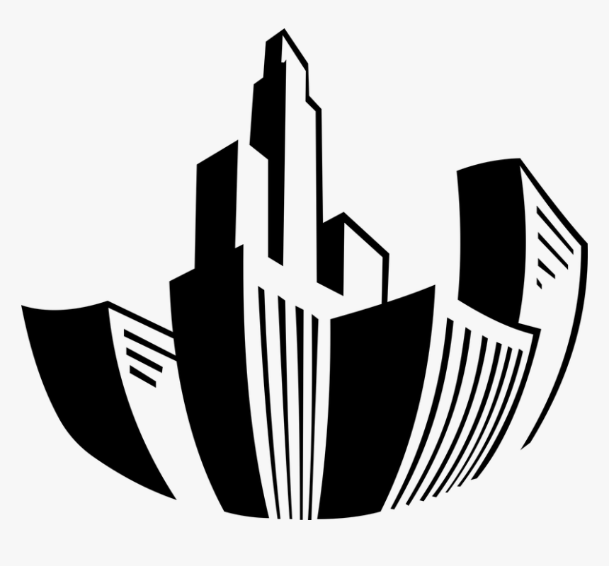 Welcome To City Lens, Our Class Blog - Black And White Buildings Clipart, HD Png Download