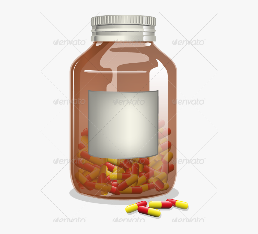 Glass Bottle Pharmaceutical Drug Flavor Medicine - Glass Bottle, HD Png Download